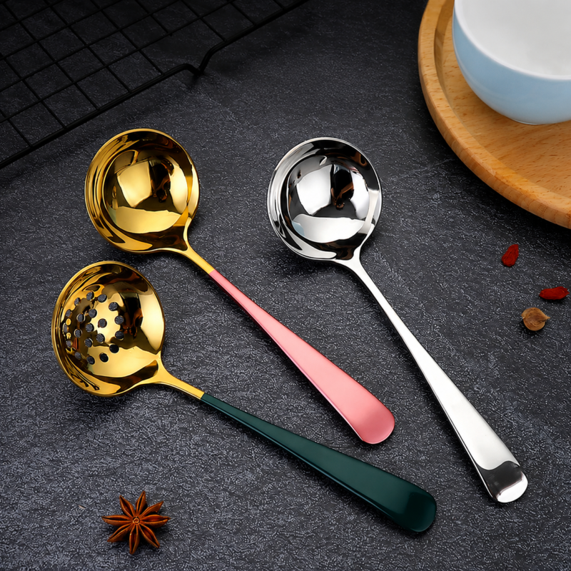 K012 18/8 Stainless Steel Small Soup Ladle Skimmer