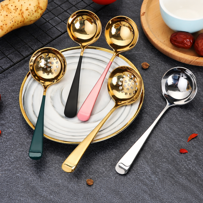 K012 18/8 Stainless Steel Small Soup Ladle Skimmer