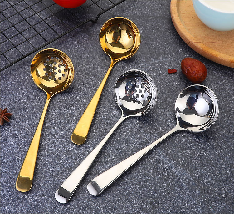K012 18/8 Stainless Steel Small Soup Ladle Skimmer